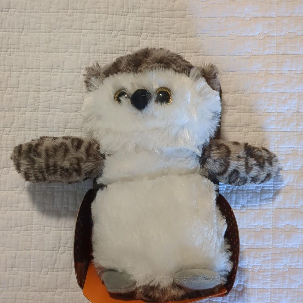 Cozy Hottie Owl Lavender Scent Aroma Home 9 in x 5 ih Microwave Heatable Plushie